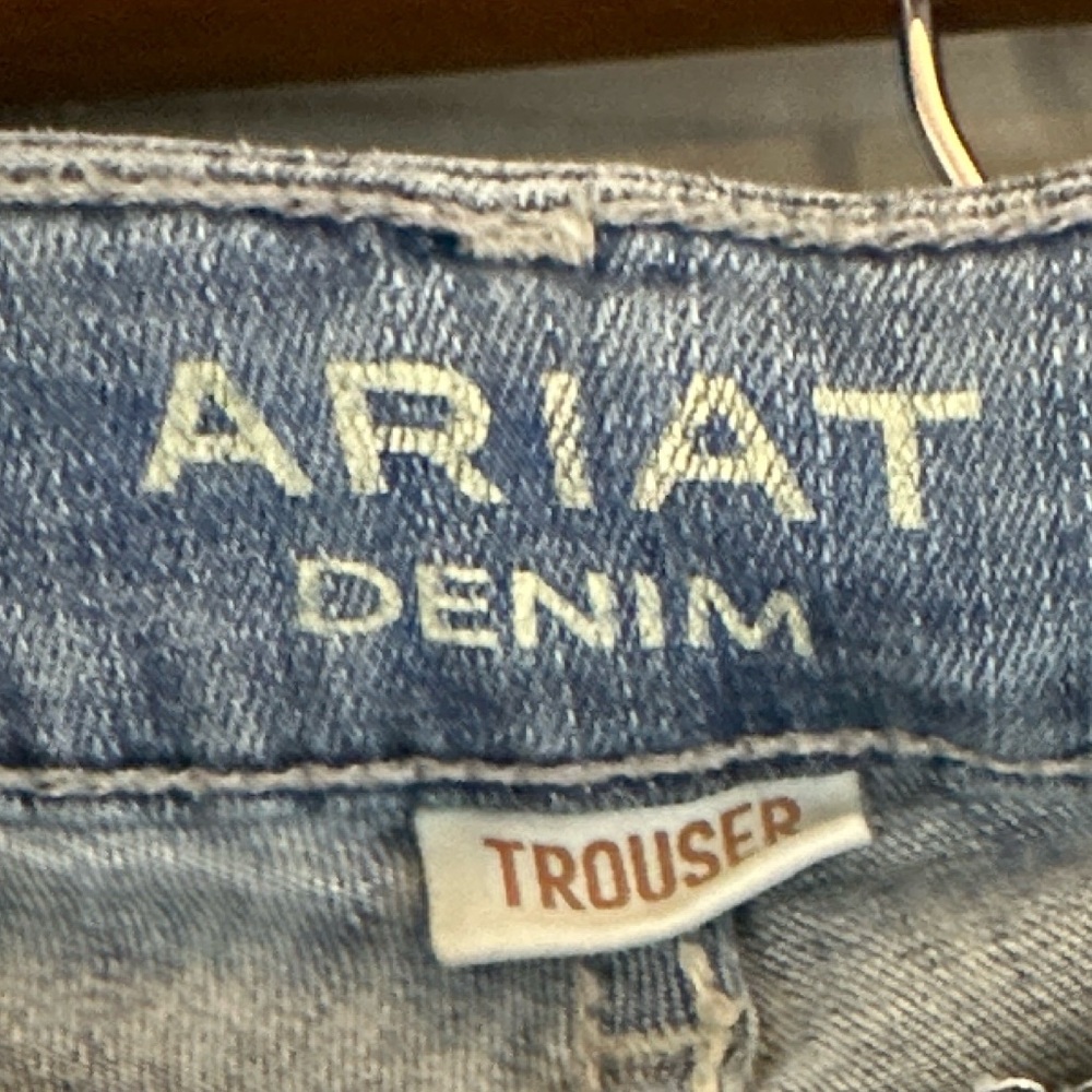 Ariat Trouser Jeans Perfect Rise Chelsey Wide Leg Alabama Western Cowgirl 27R - Picture 8 of 8